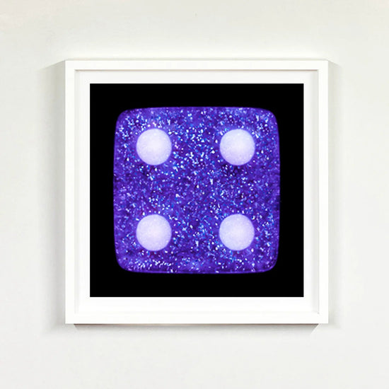 Dice Four - Purple Sparkles