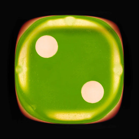Dice Two - Lime Green