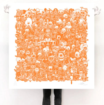 The Book Of Bare Bones - Master Print, Orange
