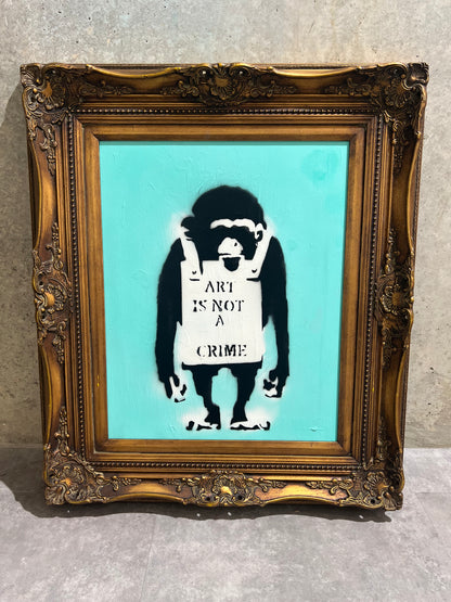 Monkey (Aqua Background)