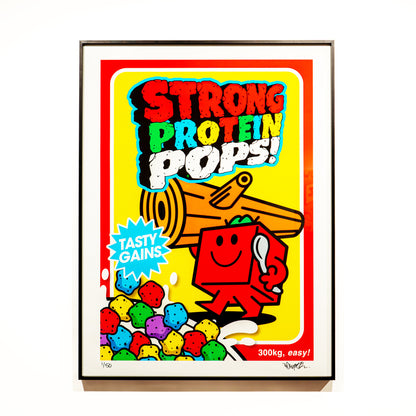 Framed Strong Protein Pops