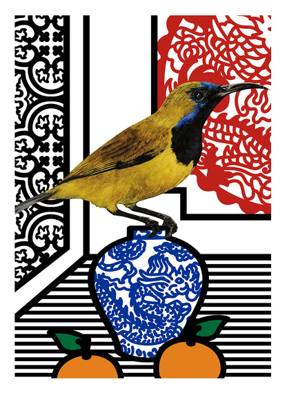 Olive-backed Sunbird - Year of the Dragon (Male)