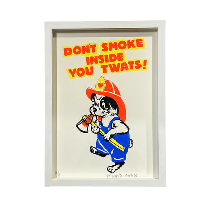 FRAMED Don't Smoke Inside You Twats
